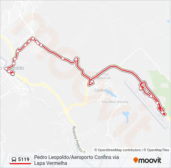 5119 Bus Line Map