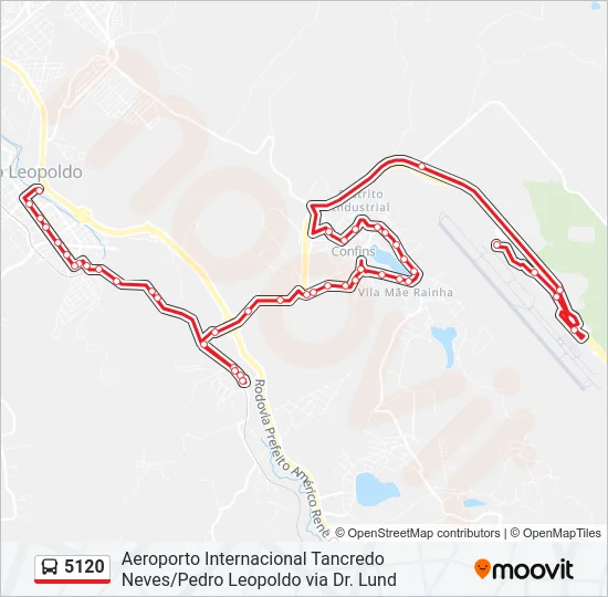 5120 Bus Line Map