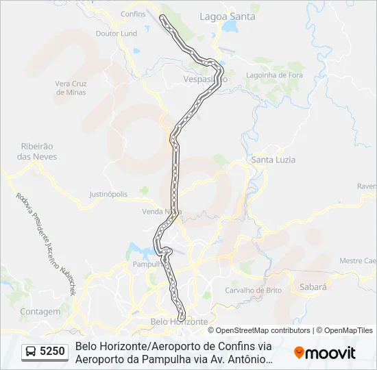 5250 Bus Line Map
