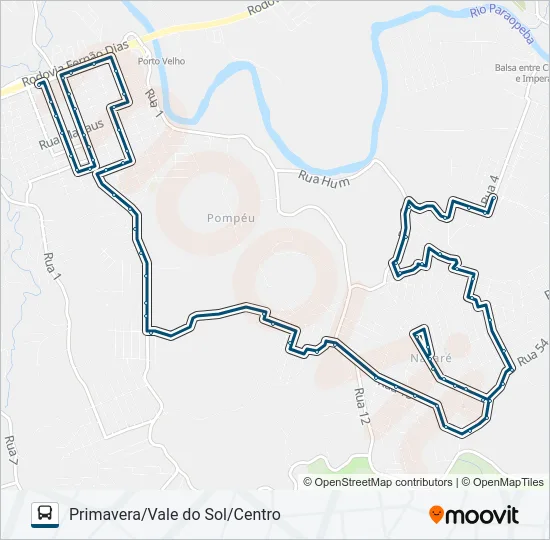 LINHA ROXA | EXPRESSINHO 0800 Bus Line Map