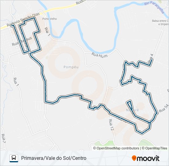 Mapa de LINHA ROXA | EXPRESSINHO 0800 de autobús