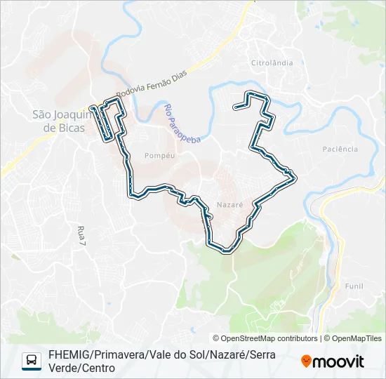 LINHA AMARELA | EXPRESSINHO 0800 Bus Line Map