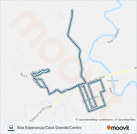 LINHA LARANJA | EXPRESSINHO 0800 Bus Line Map