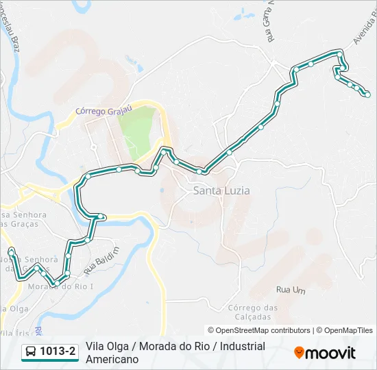 1013-2 Bus Line Map