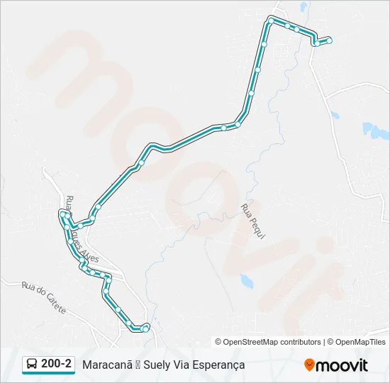 200-2 Bus Line Map
