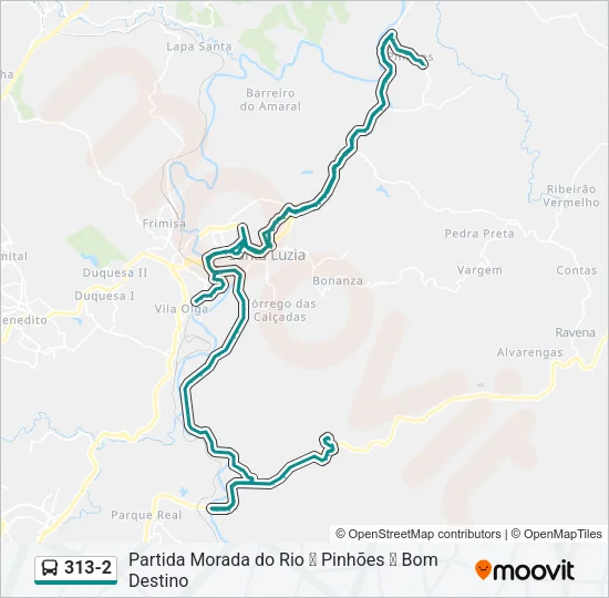 313-2 Bus Line Map