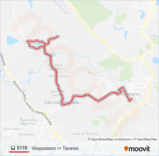 5170 Bus Line Map
