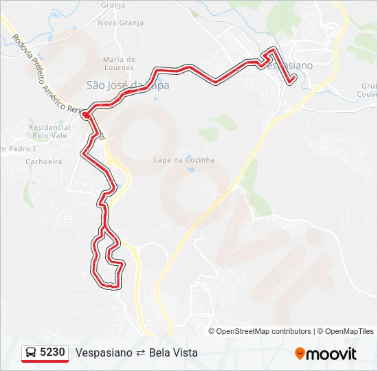 5230 Bus Line Map