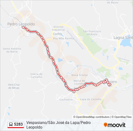 5283 bus Line Map