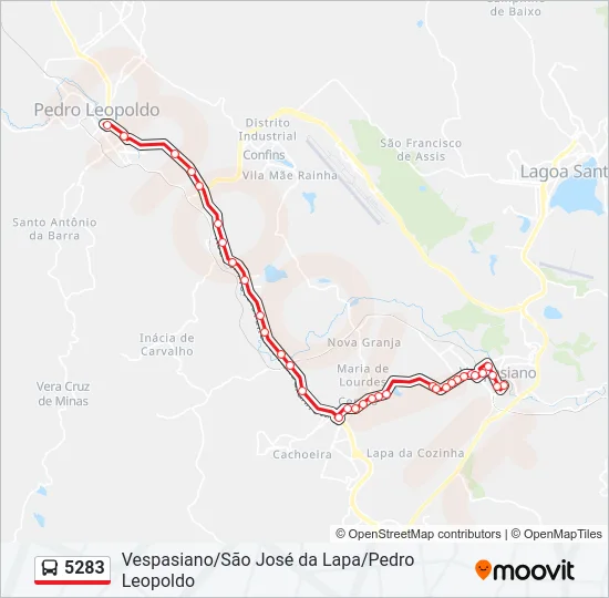 5283 Bus Line Map