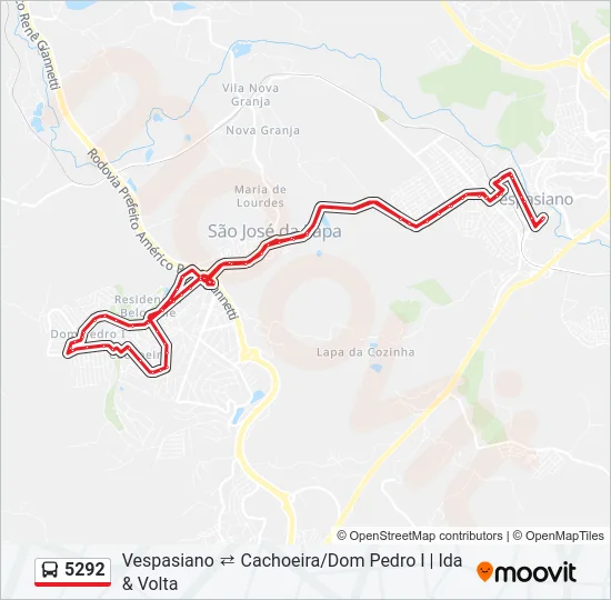 5292 Bus Line Map