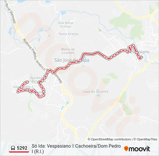 5292 Bus Line Map