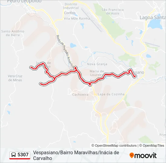 5307 Bus Line Map