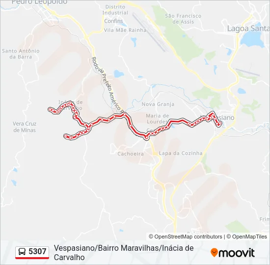 5307 Bus Line Map