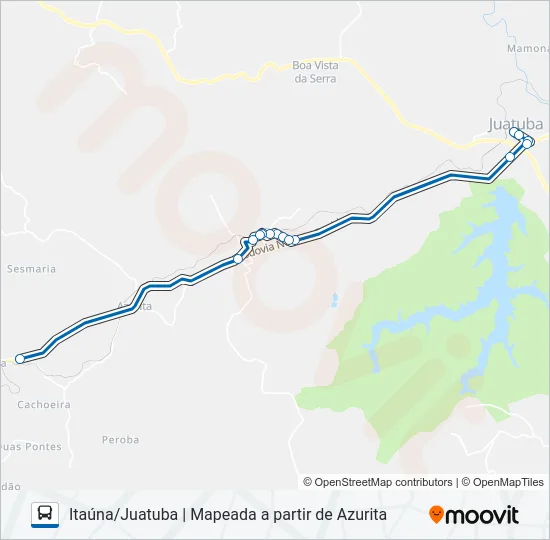 ITAUNA 3805-2 Bus Line Map