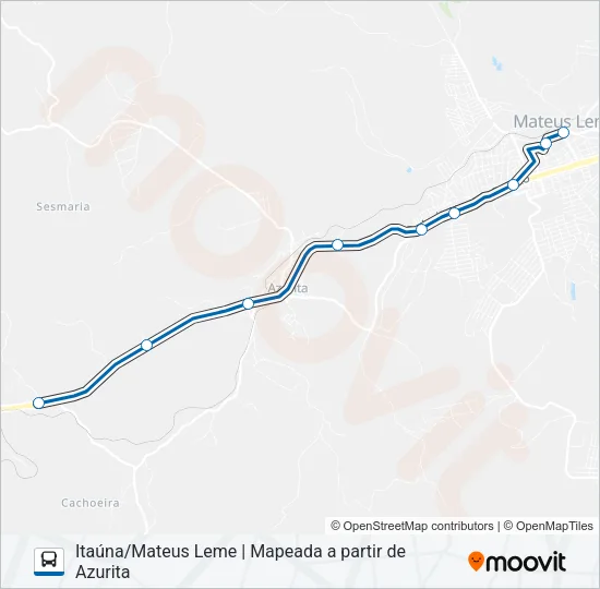 ITAUNA 3805 Bus Line Map