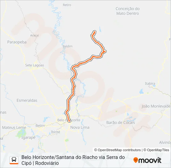 SARITUR 1097.A Bus Line Map