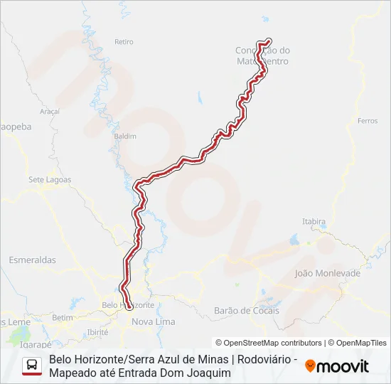 SERRO 1080.4 Bus Line Map