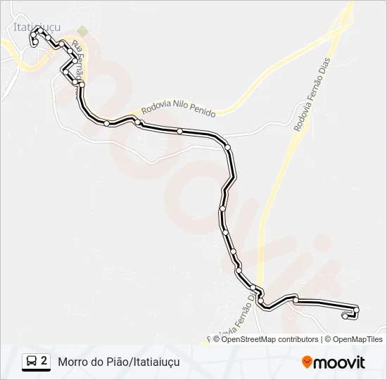 2 Bus Line Map