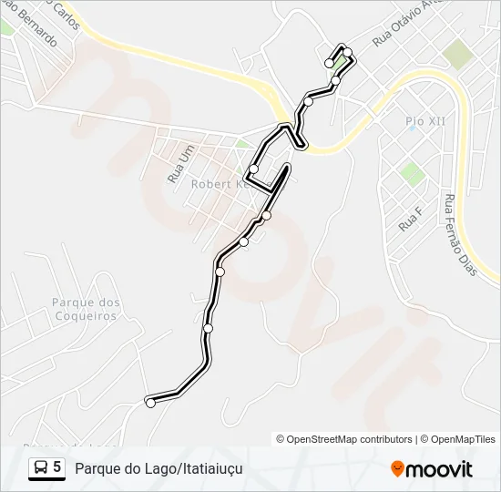 5 Bus Line Map