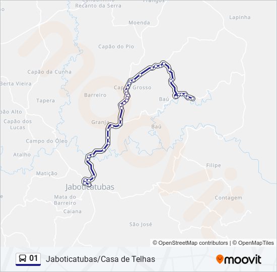 01 bus Line Map