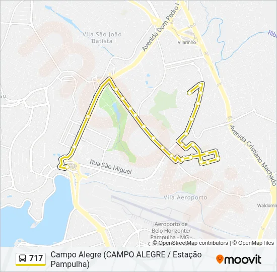 717 Bus Line Map