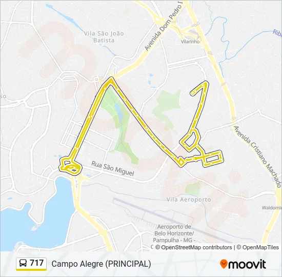 717 Bus Line Map