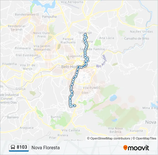 8103 Bus Line Map