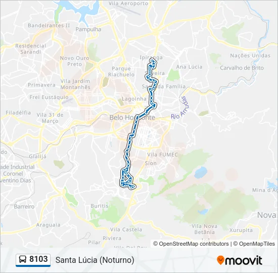 8103 Bus Line Map