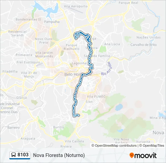 8103 Bus Line Map