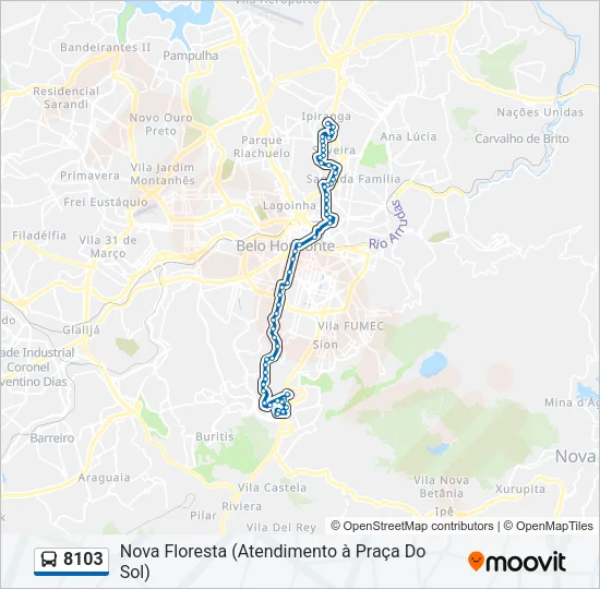 8103 Bus Line Map
