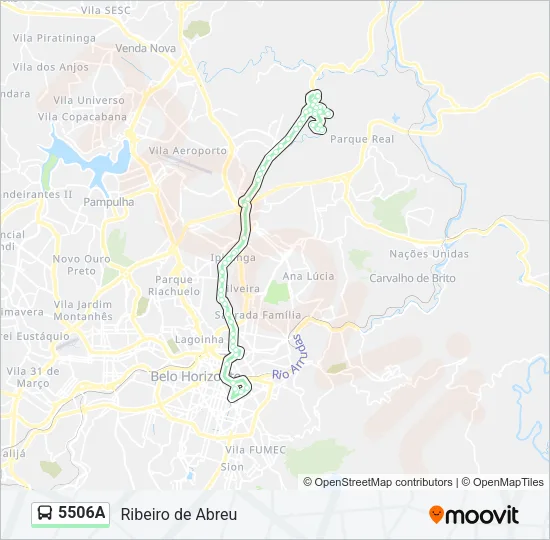 5506A Bus Line Map