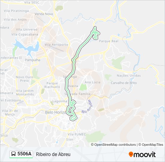 5506A bus Line Map