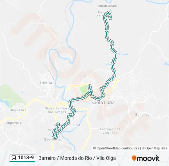 1013-9 Bus Line Map