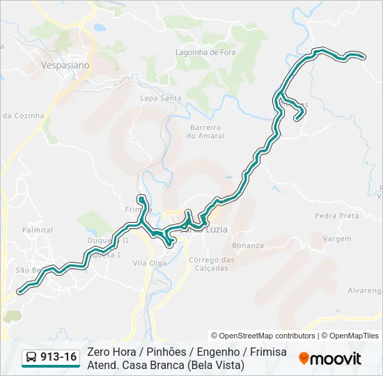 913-16 Bus Line Map