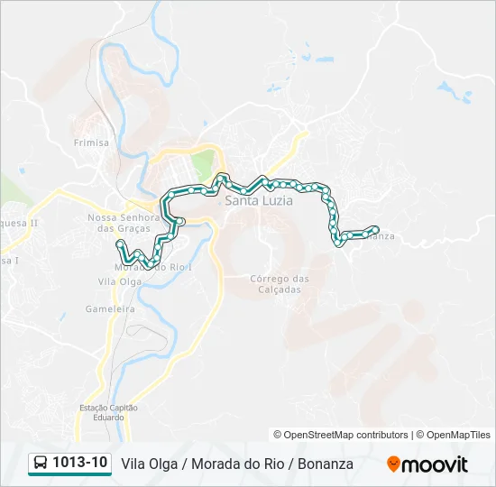 1013-10 Bus Line Map