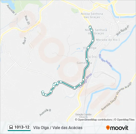 1013-12 Bus Line Map