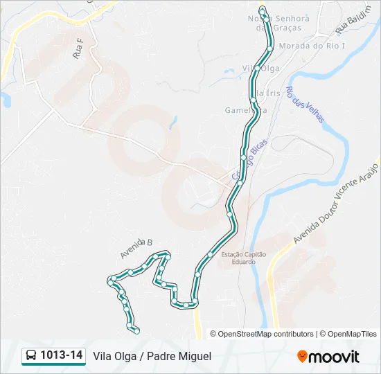 1013-14 Bus Line Map