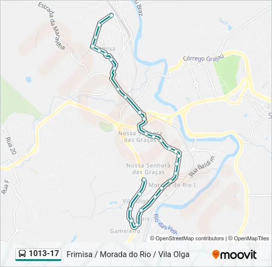 1013-17 Bus Line Map