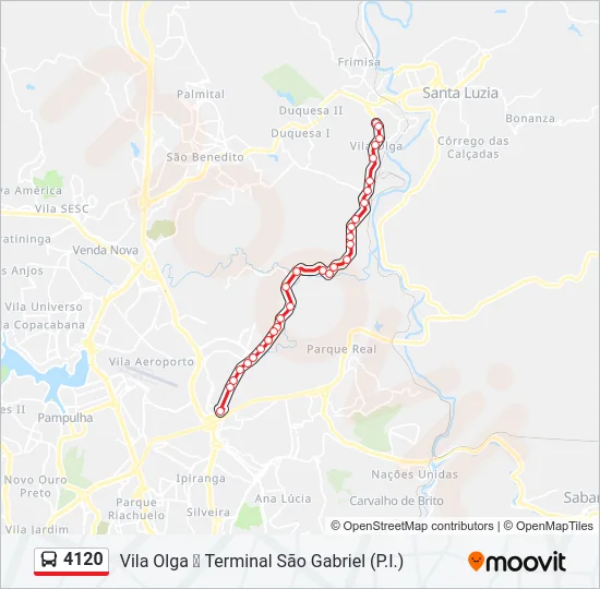 4120 Bus Line Map