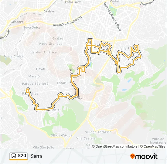 S20 Bus Line Map