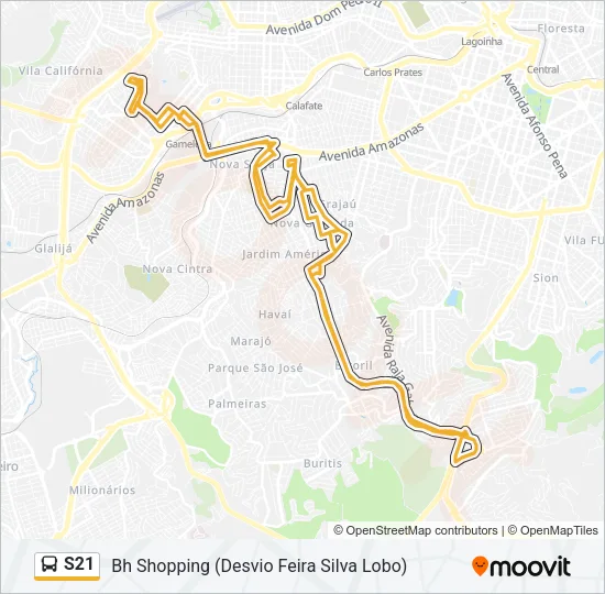 S21 Bus Line Map