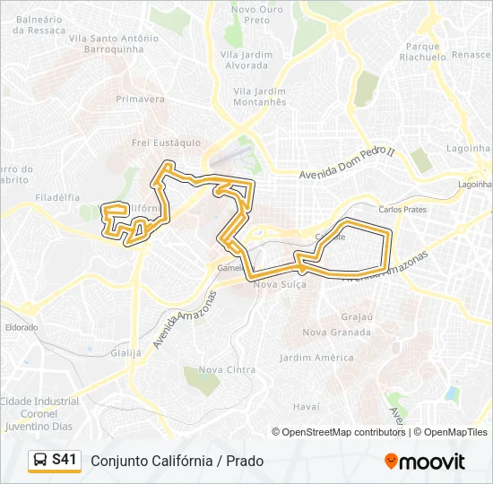 S41 Bus Line Map