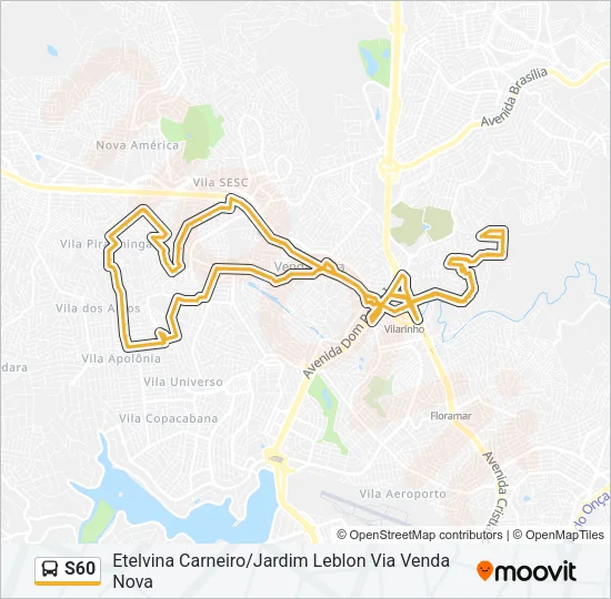 S60 Bus Line Map