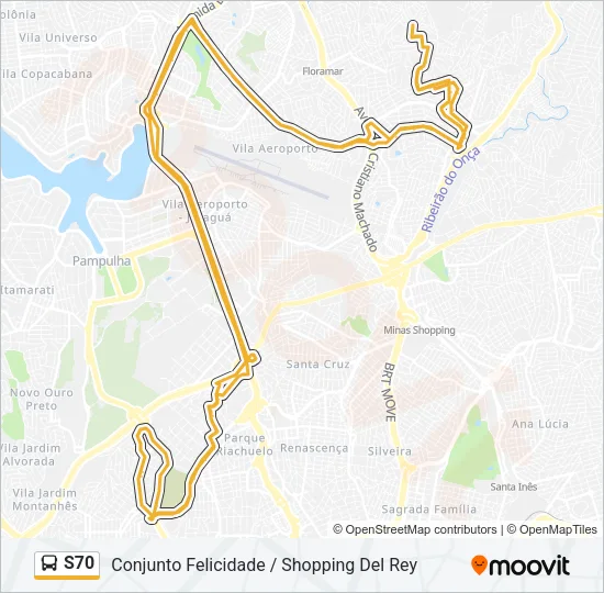 S70 Bus Line Map
