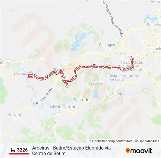 3226 Bus Line Map