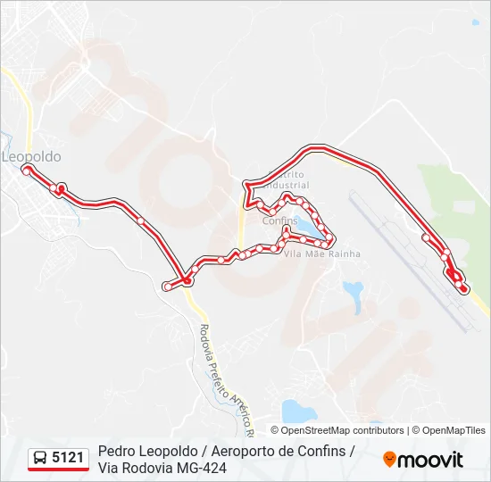 5121 Bus Line Map
