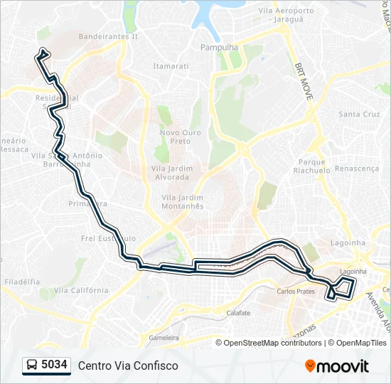 5034 Bus Line Map