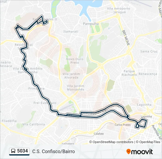 5034 Bus Line Map