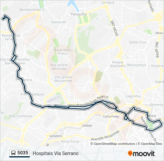 5035 Bus Line Map